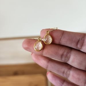 Real luneria tear drop handmade earrings